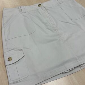 Chaus Sport Vintage Y2K Beige Cargo Mini Skort Utility Gorpcore 90s Grunge 14